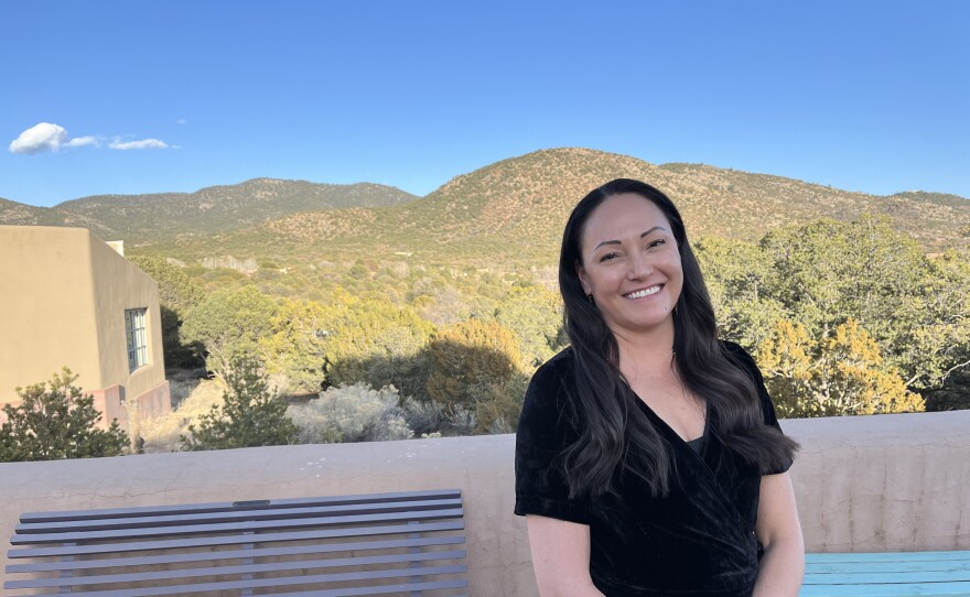 Ucross Native American Fellow M.L. Smoker gave a special reading of her poetry at a Ucross Uninterrupted event at the Wheelwright Museum of the American Indian in Santa Fe, New Mexico, on March 25, 2022.