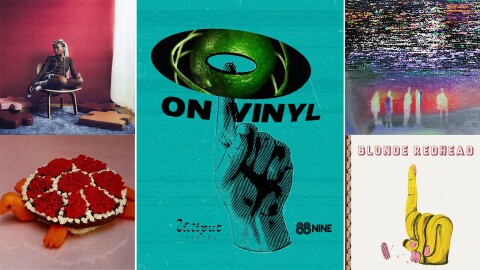 Our top picks for albums out Oct. 24 include releases from (clockwise from top left) Hannah Jadagu and Just Mustard, and reissues from Blonde Redhead and Sharp Pins.