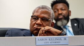 Bessemer Mayor Kenneth Gulley sits behind the dais at a City Council meeting in July 2025.