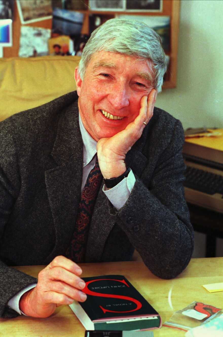 Upon learning of his cancer diagnosis, author John Updike wrote a poem in the hospital. He died in 2009.