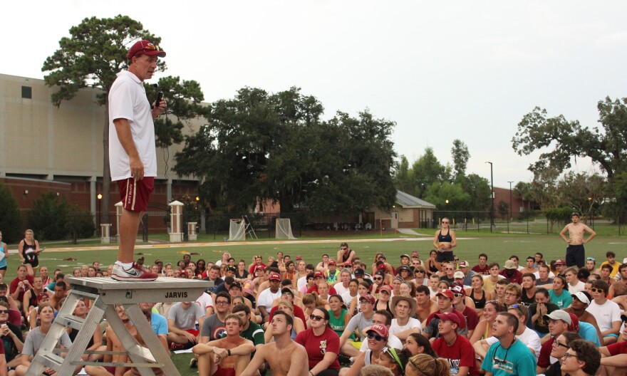 Football coach Jimbo Fisher, speaking to the Chiefs.