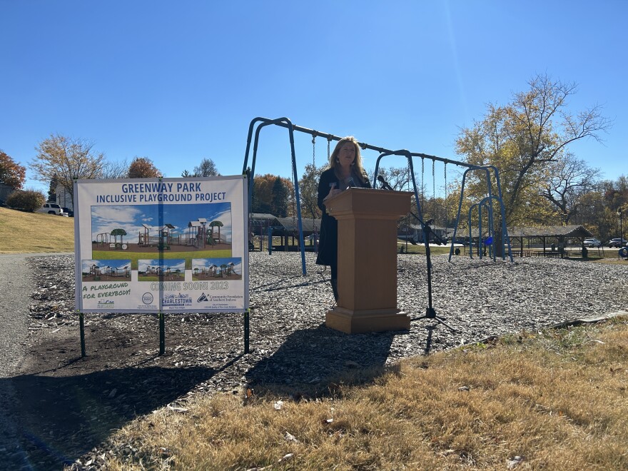 The "Greenway Glow Up" will replace outdated playground equipment with accessible equipment and mobility-aid friendly flooring.