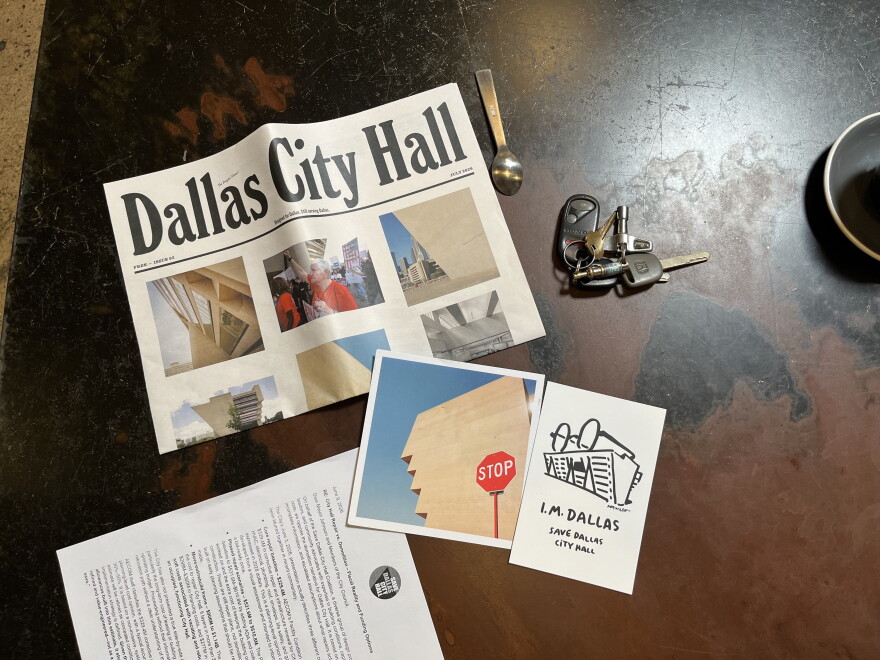 The Save Dallas City Hall Coalition announced plans to initiate the petition process to put an item on the May 2027 ballot that would let voters decide the building's future.
