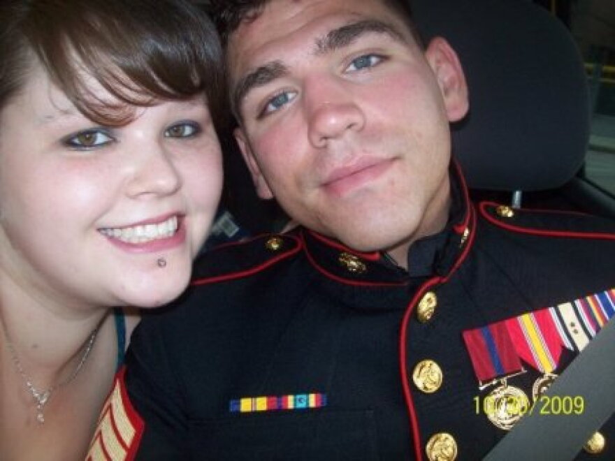 Marine Sergeant Frank World & wife, Beth World