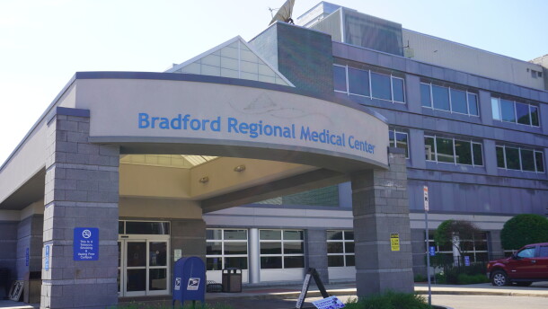 The Bradford Regional Medical Center building in Bradford, PA. 