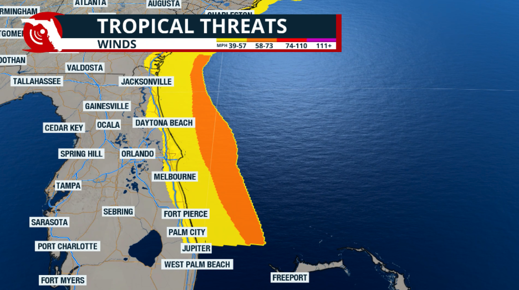 Tropical storm watches are in effect for parts of Florida