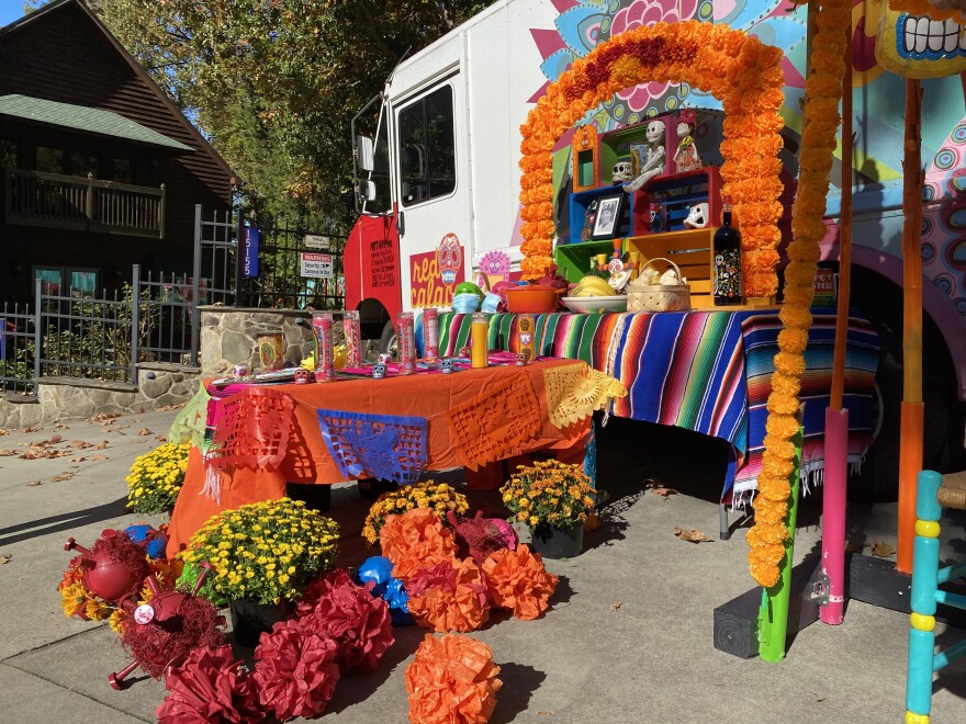  Rosalia Torres-Weiner created what she calls an "ofrenda on wheels" to celebrate Day of the Dead with Charlotte's community