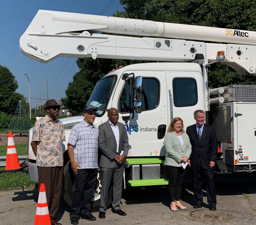 The street light programs latest installation is in Haughville. (Jill Sheridan WFYI)