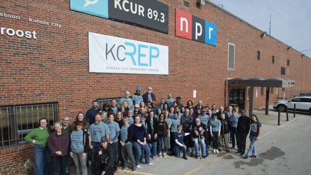 Several KCUR and Classical KC staff attended a final gathering at 4825 Troost in January 2026.