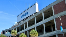 The southside of Ben Hill Griffin Stadium on Stadium Rd. on the University of Florida campus. (Jessica James/WUFT News)