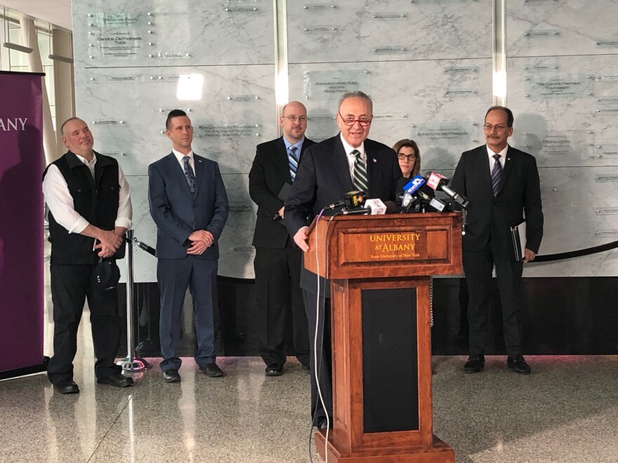 Senator Chuck Schumer in East Greenbush, NY