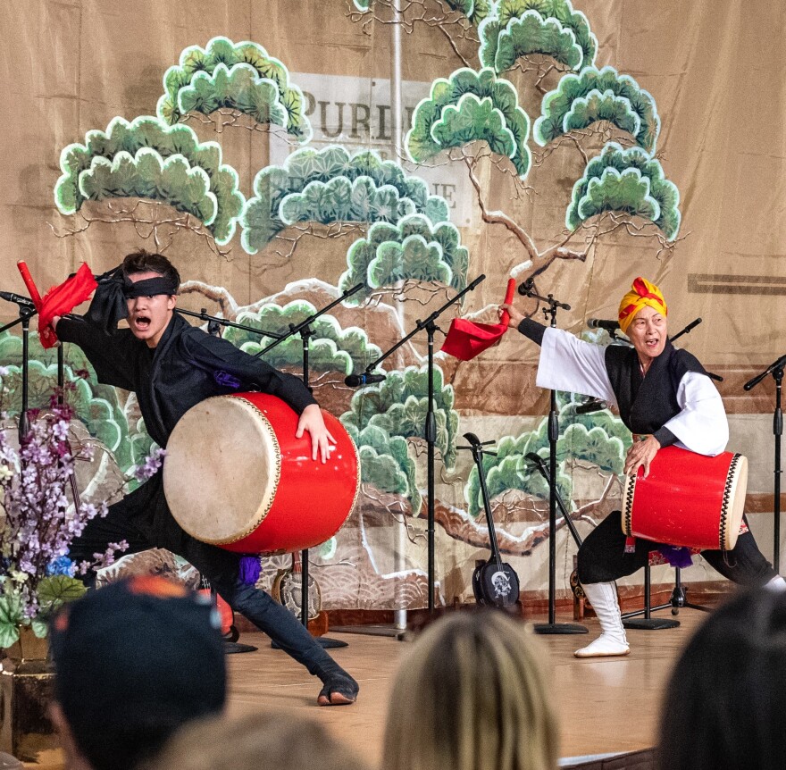 Kenjinkai drummers, Cherry Blossom Festival, 2025