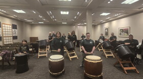 Anderson Gardens "Teien No Taiko" drum group.