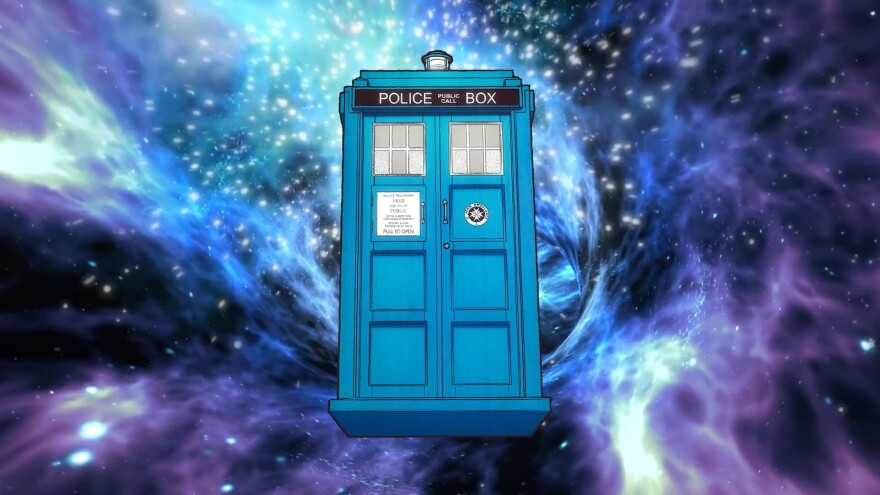 The famous Tardis. Still from 'InDoctornated.'