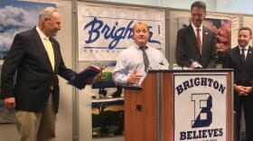 Adam Eck, a physics teacher at Brighton High School, says a lack of student loan forgiveness for public school teachers pushes many out of the profession. Credit Brett Dahlberg / WXXI News