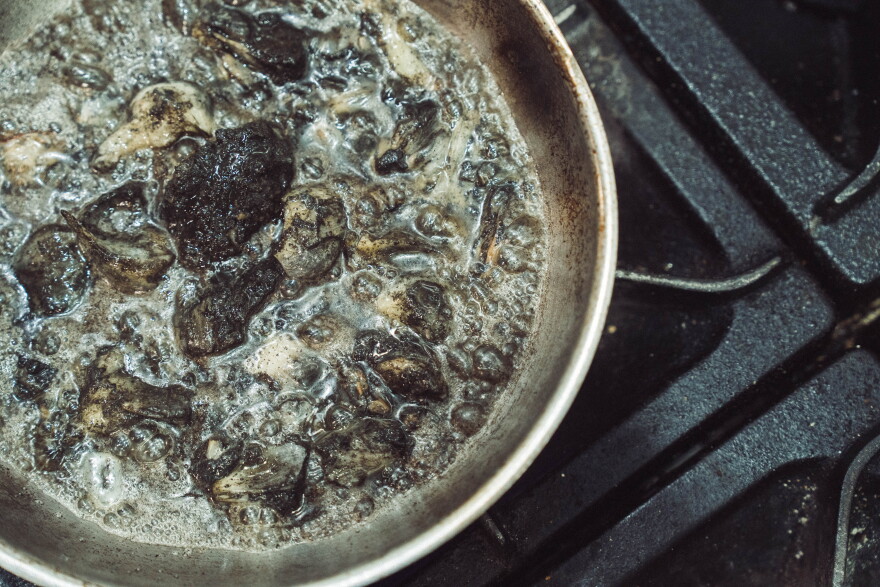 Maldonado sautes huitlacoche in browned butter.