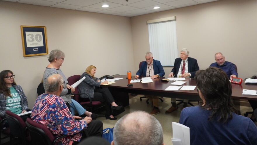 Clearfield County Commissioners allowed 20 minutes for public comment, giving each speaker three minutes to speak. Commissioners gave priority to those who live in Clearfield County. Previously, commissioners limited public comment to only those who lived or paid taxes in the county.