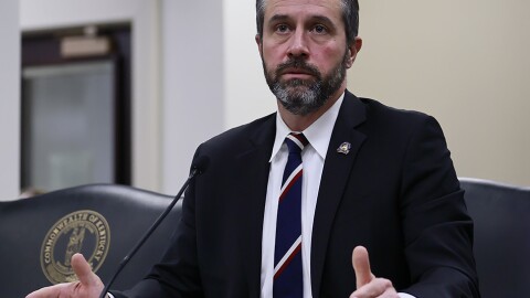 GOP Sen. Chris McDaniel of Ryland Heights, testifying before a committee in Frankfort in January 2026.