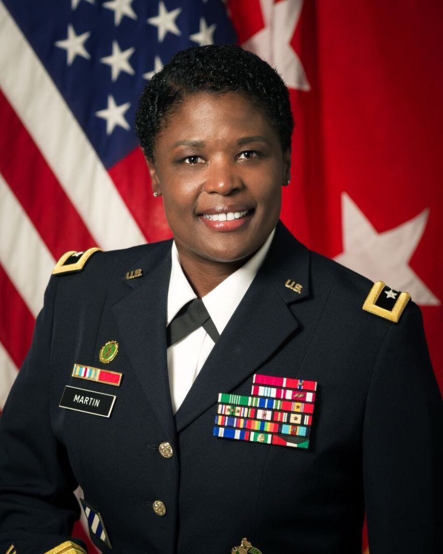 Maj. Gen. Donna Martin is the first woman and third African American to lead Missouri's Fort Leonard Wood.