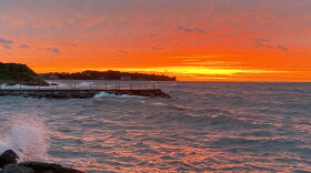 September sunset across Buzzards Bay