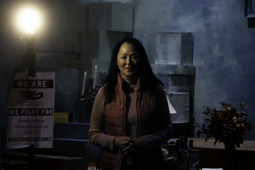 Leslie Ishii is the artistic director at Perseverance Theatre Artistic Director in Juneau, Alaska. (Photo by Rashah McChesney/KTOO)