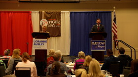 Tallahassee Mayoral Candidates Loranne Ausley and Jeremy Matlow debate during a Capital City Tiger Bay club event on Oct. 27, 2026.