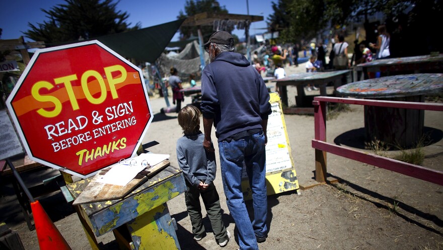 Parents are required to sign a waiver before entering the Adventure Playground with their children.