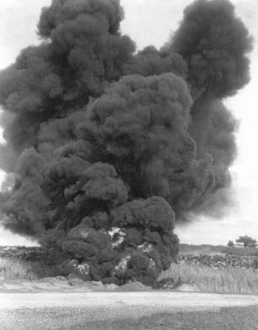 The Velsicol "Burn Pit" in St. Louis, Michigan (year unknown).