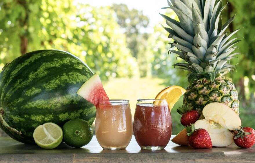 Since opening in 2014, Liquid Art Winery’s tasting room has offered flights of classic and unique wines, including a Kansas-grown watermelon wine.