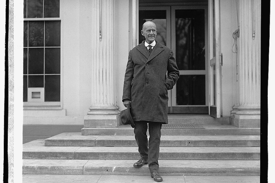 Eugene Debs leaves the White House, December 26, 1921 - three days after President Warren G. Harding commuted his prison sentence. Debs was jailed for violating the Espionage Act after delivering an anti-war speech in Canton, Ohio in 1918.