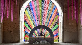 The Ruidosa Church was decked out for its third-annual community day. People traveled from all over to visit the adobe building that stands as a testament to the history of the small border village.