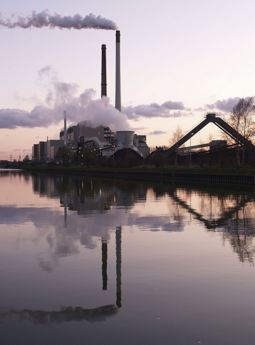 A coal-fired power plant.
