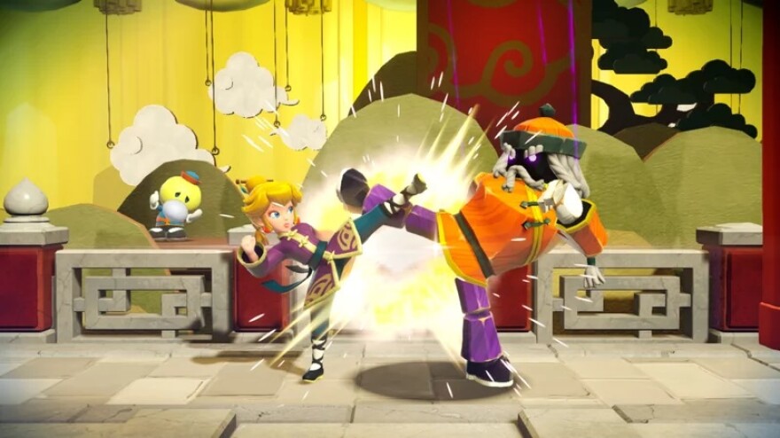 Kung Fu Peach takes center stage.