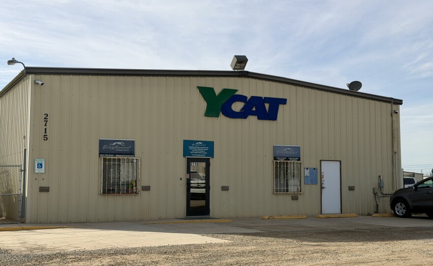 Shelly Kreger, the transit director for the Yuma County Intergovernmental Public Transportation Authority, is pictured in her office on December 18, 2025.