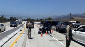A CHP officer was seriously injured trying to stop a wrong way driver on Highway 101 on South Coast