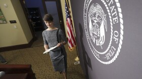 Dr. Angela Dunn at press conference