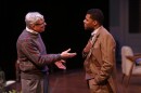 Anderson Matthews, as Matt Drayton, and Richard Prioleau, as John Prentice Jr., perform in The Repertory Theatre of St. Louis' 'Guess Who's Coming to Dinner.'