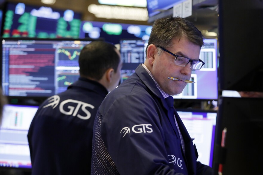 Specialist David Haubner works on the floor of the New York Stock Exchange, Thursday, Jan. 9, 2020. Stocks are opening broadly higher on Wall Street as traders welcome news that China's top trade official will head to Washington next week to sign a preliminary trade deal with the U.S.