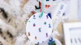 An ornament sold at the 2023 Arts Council of Park City and Summit County Holiday Makers Market.