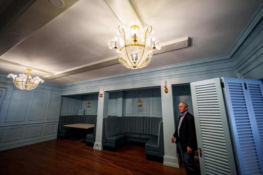 (Trent Nelson | The Salt Lake Tribune) George Daines at the Bluebird Cafe in Logan, which is being renovated, on Friday, March 7, 2025.