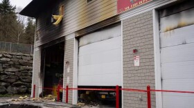 a burned fire station