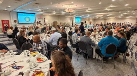More than 250 business leaders attended GMED's Business for Breakfast in downtown Muskegon.