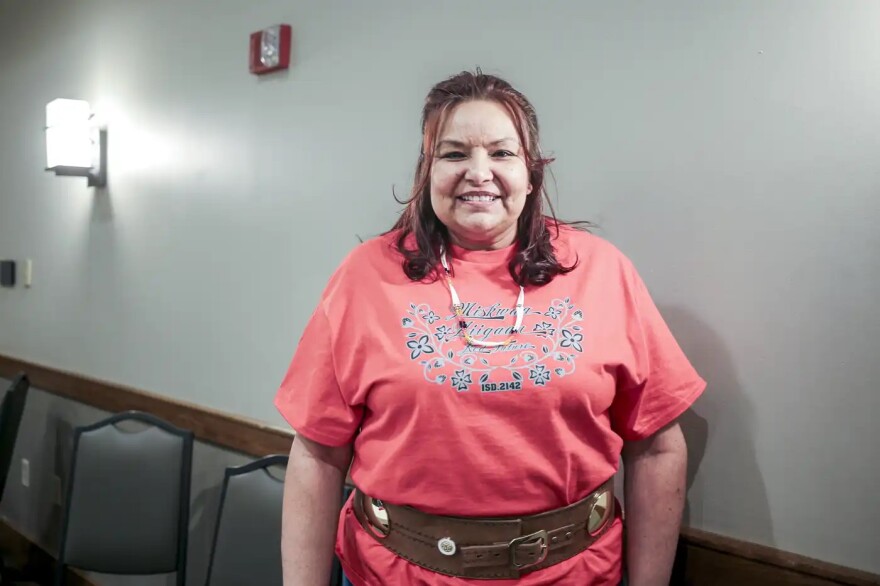 Deanna Drift is the American Indian Education coordinator at St. Louis County school district in northeastern Minnesota. She co-organized the fashion show, Miskwaa Niigaan, at Fortune Bay Resort Casino on March 27, 2026, in Tower.