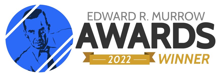 Edward R. Murrow Awards 2022 winner logo.