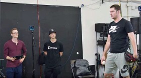 Trevor Bauer working out at Driveline Baseball in suburban Seattle.