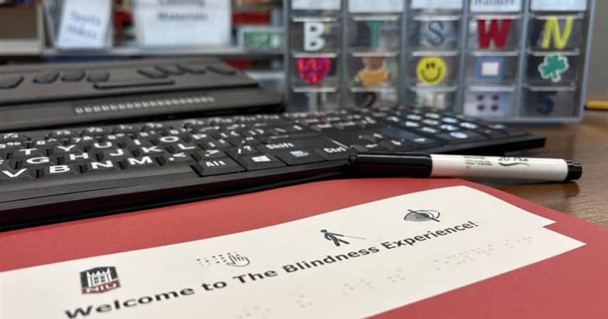 NIU offers one of country's only courses on the experience of blind and visually-impaired people