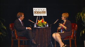 WFAE's Mike Collins interviews Democratic Senate candidate Elaine Marshall.