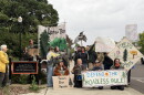 Protesters chant outside of George W. Peavy Forest Science Center at Oregon State University to object the removal of the roadless rule, Sept. 2, 2026.