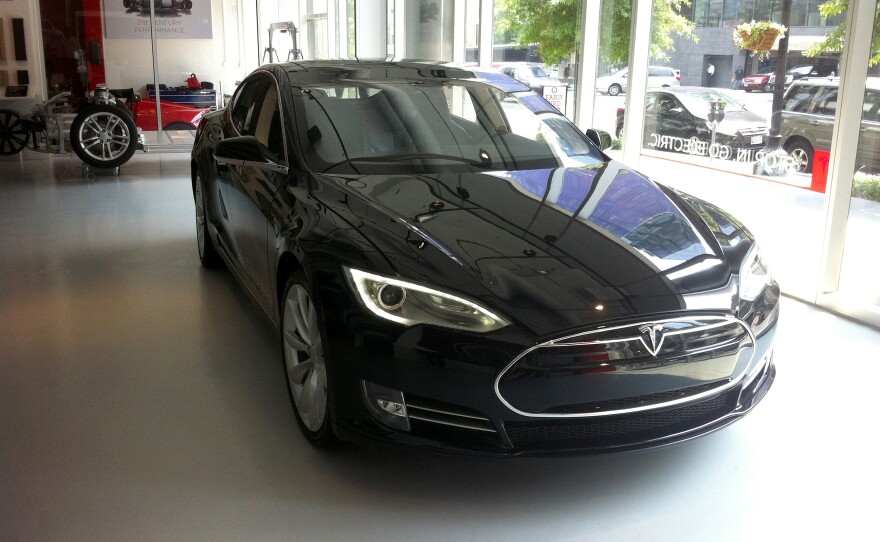 The EPA gives the Tesla Model S a range of about 265 miles on a full charge.