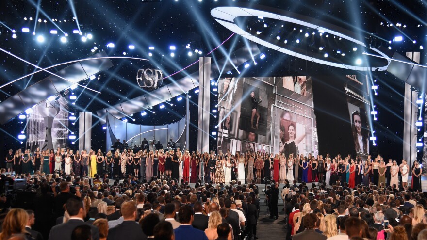 The Arthur Ashe Award for Courage was presented to the survivors of Larry Nassar's abuse at the 2018 ESPYS.